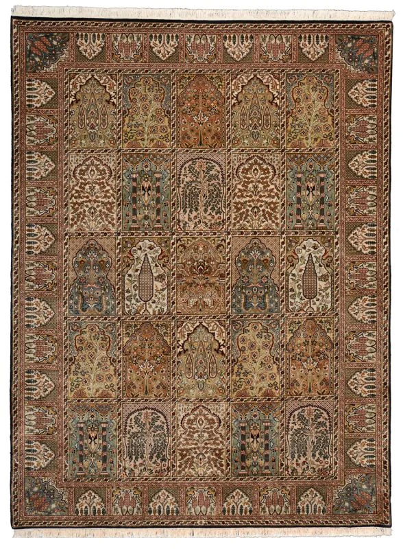 Wool Qom Indian Rug 176 × 235 cm, hand-knotted