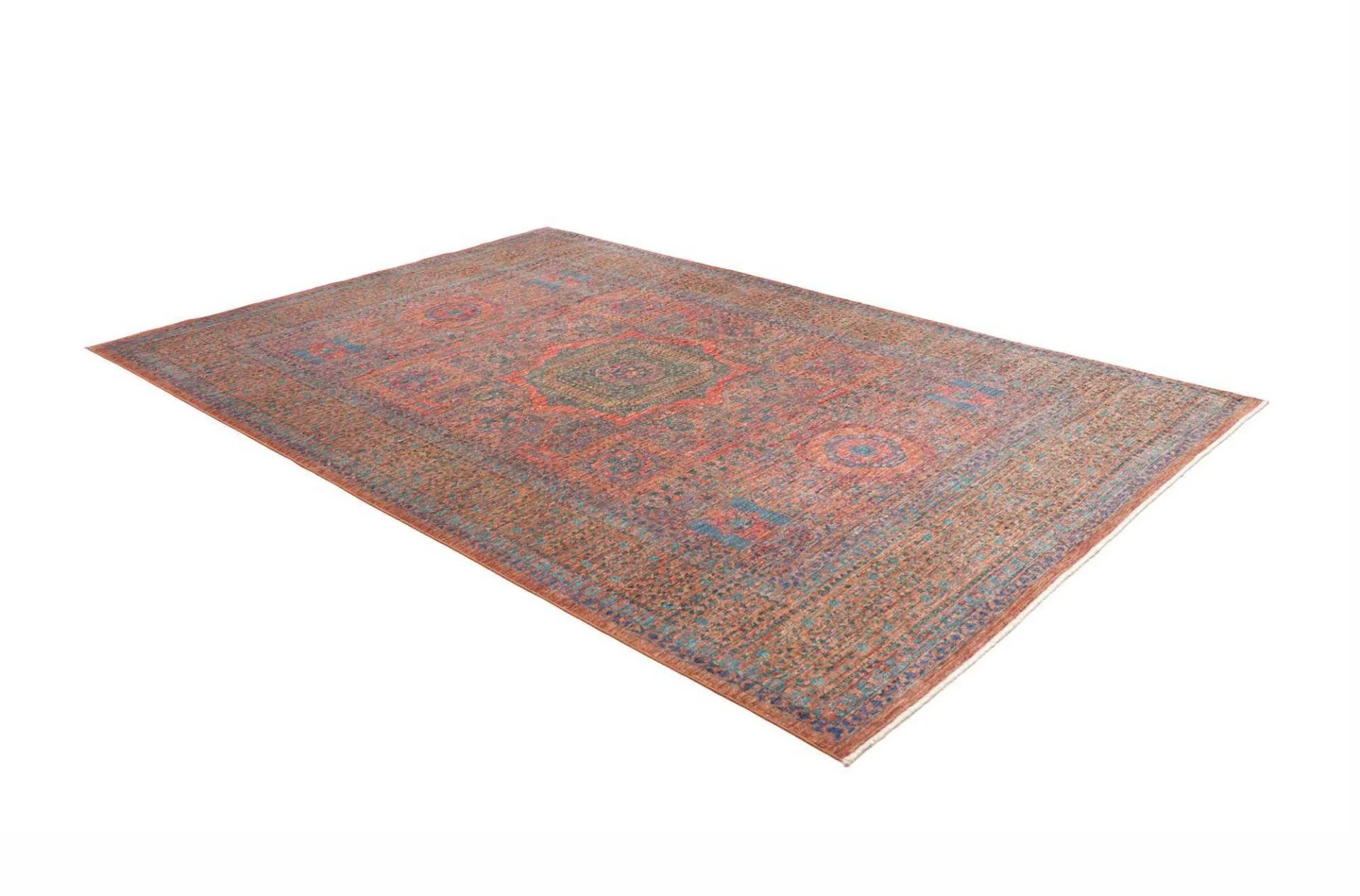 Wool Mamluk Pakistani Rug 211 × 300 cm, hand-knotted - Image 3