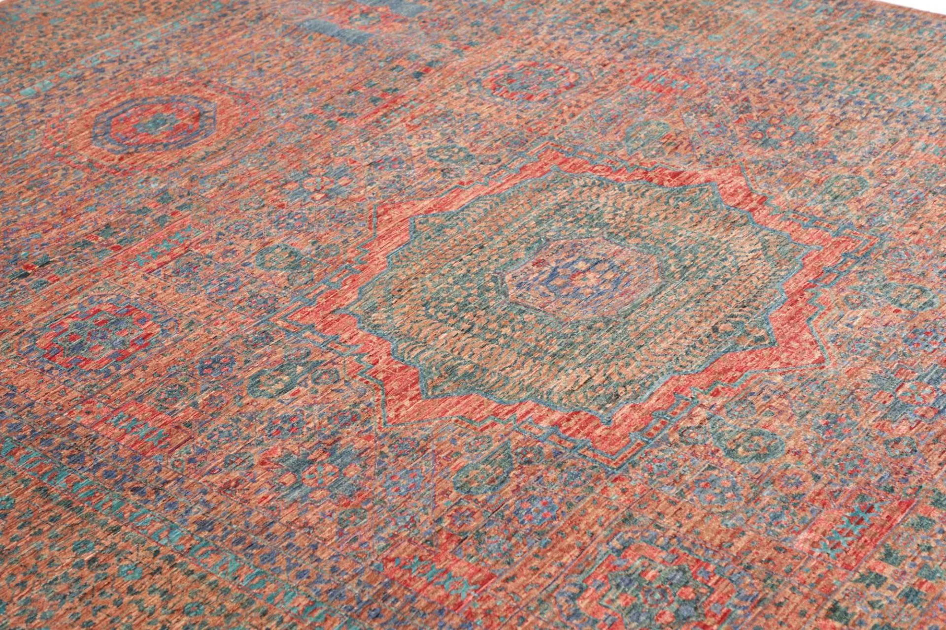 Wool Mamluk Pakistani Rug 211 × 300 cm, hand-knotted - Image 7