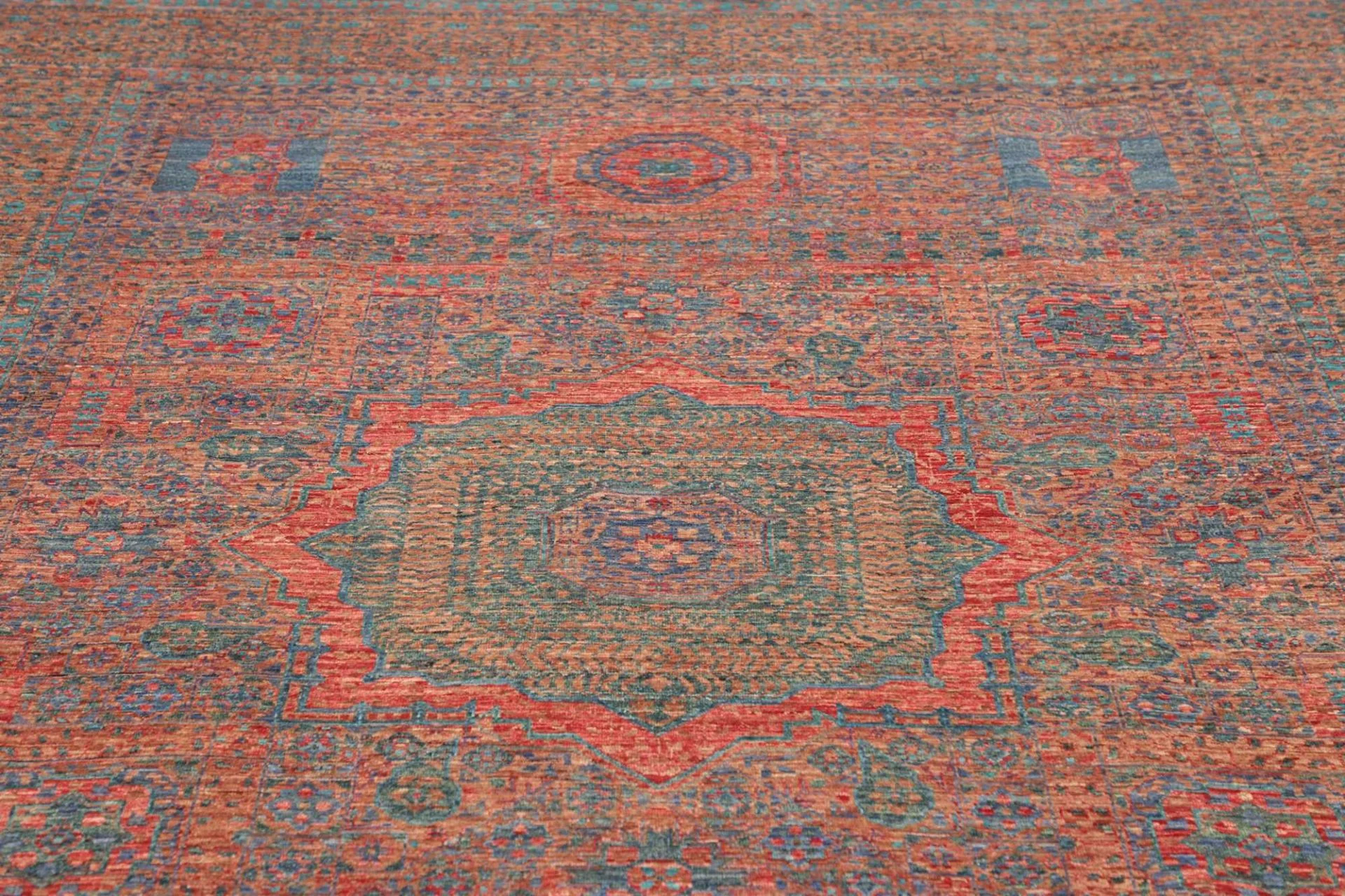 Wool Mamluk Pakistani Rug 211 × 300 cm, hand-knotted - Image 8