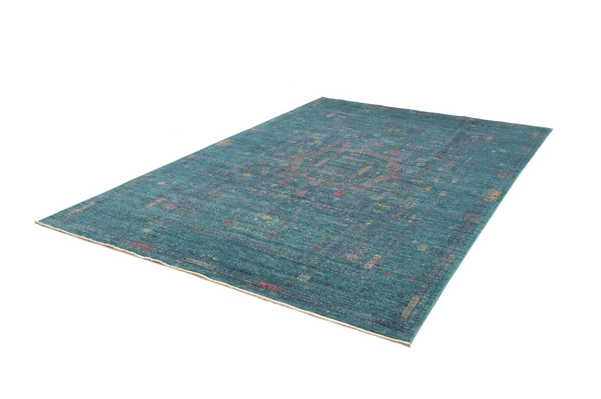 Alternative view of Wool Mamluk Pakistani Rug 211 × 293 cm, hand-knotted