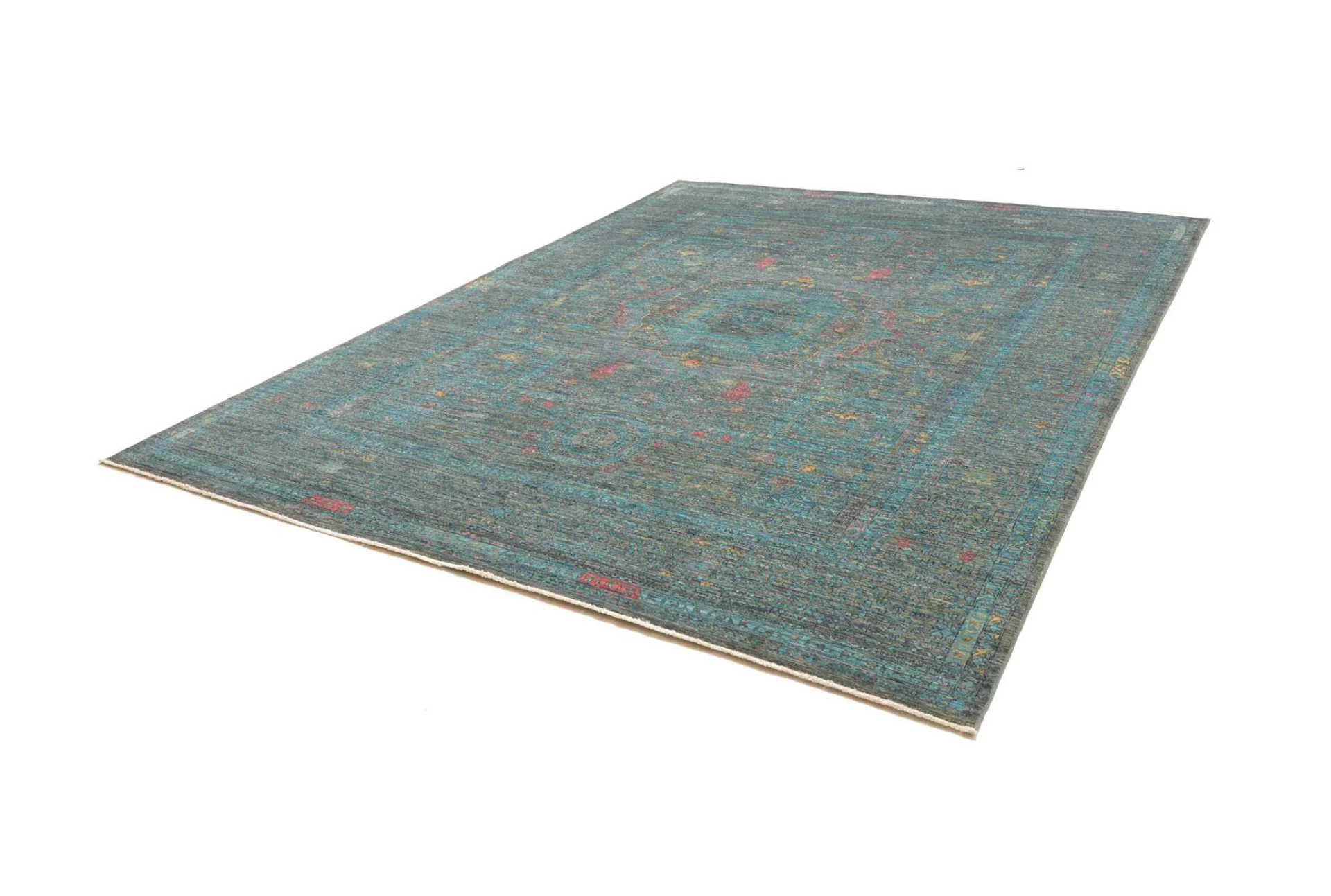 Alternative view of Wool Mamluk Pakistani Rug 248 × 306 cm, hand-knotted