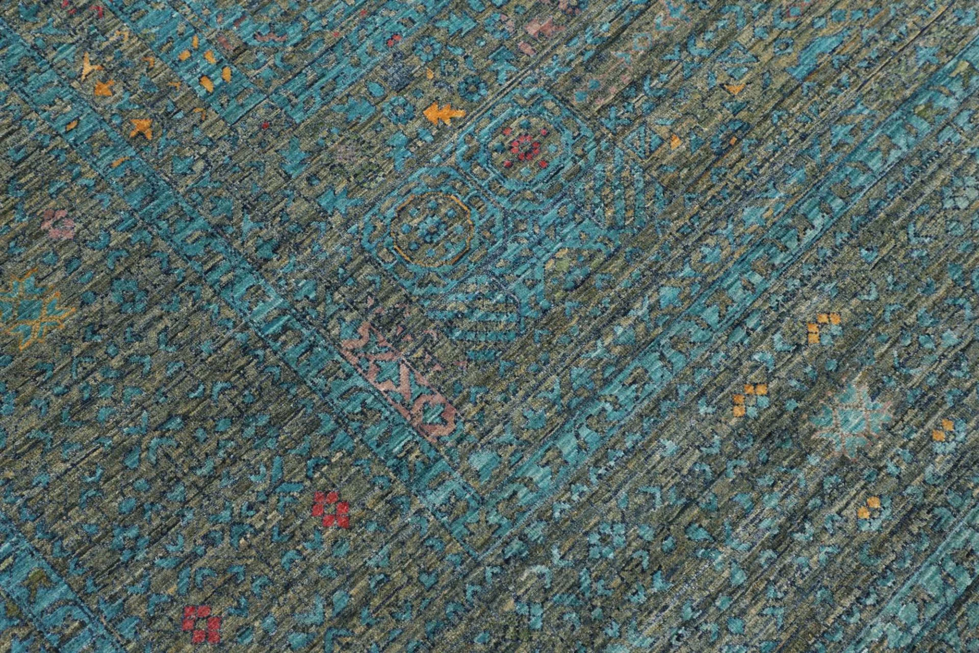 Wool Mamluk Pakistani Rug 248 × 306 cm, hand-knotted - Image 6