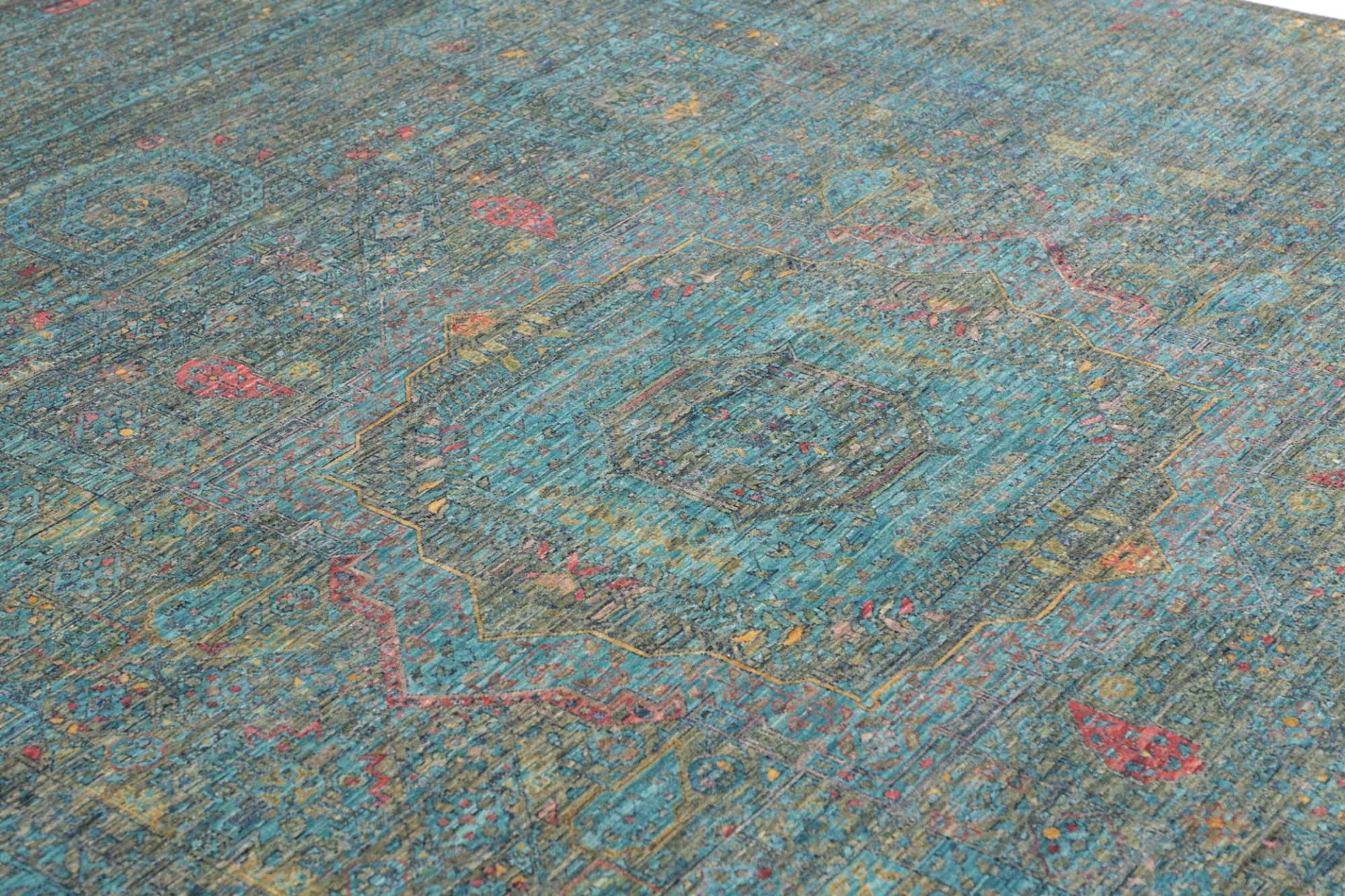 Wool Mamluk Pakistani Rug 248 × 306 cm, hand-knotted - Image 7