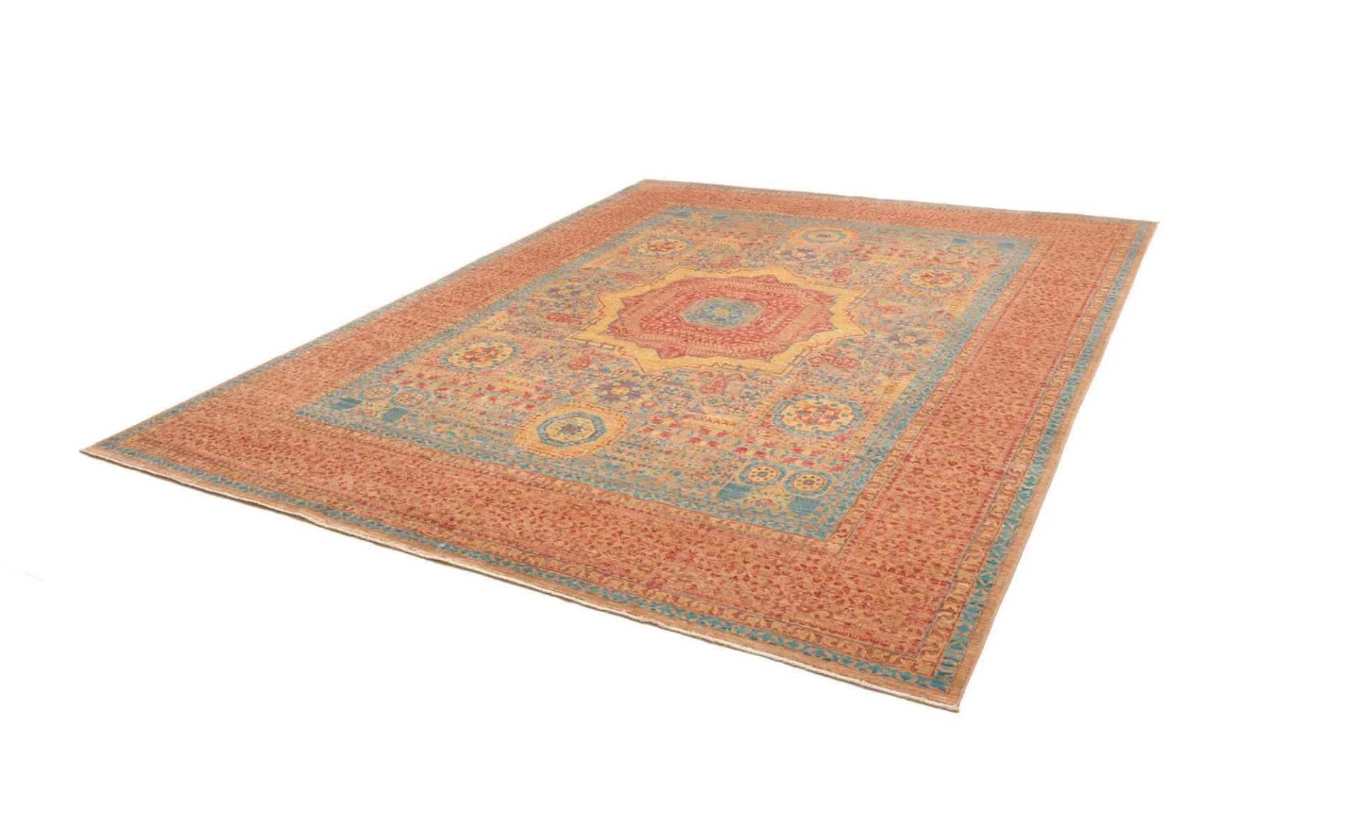 Alternative view of Wool Mamluk Pakistani Rug 250 × 309 cm, hand-knotted