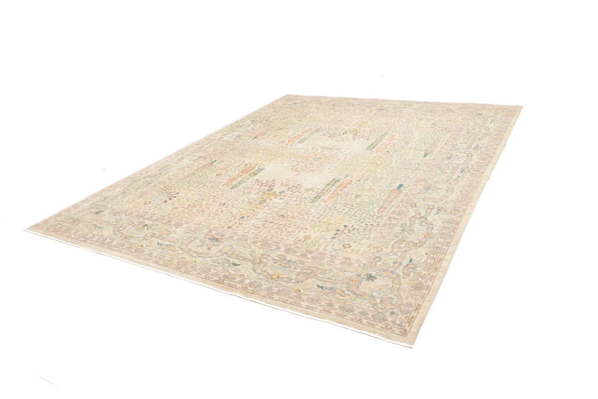 Alternative view of Wool Samarkand Pakistani Rug 243 × 301 cm, hand-knotted
