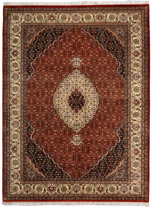 Hand-Knotted Tabriz Indian Rug, 178 × 240 cm, Wool