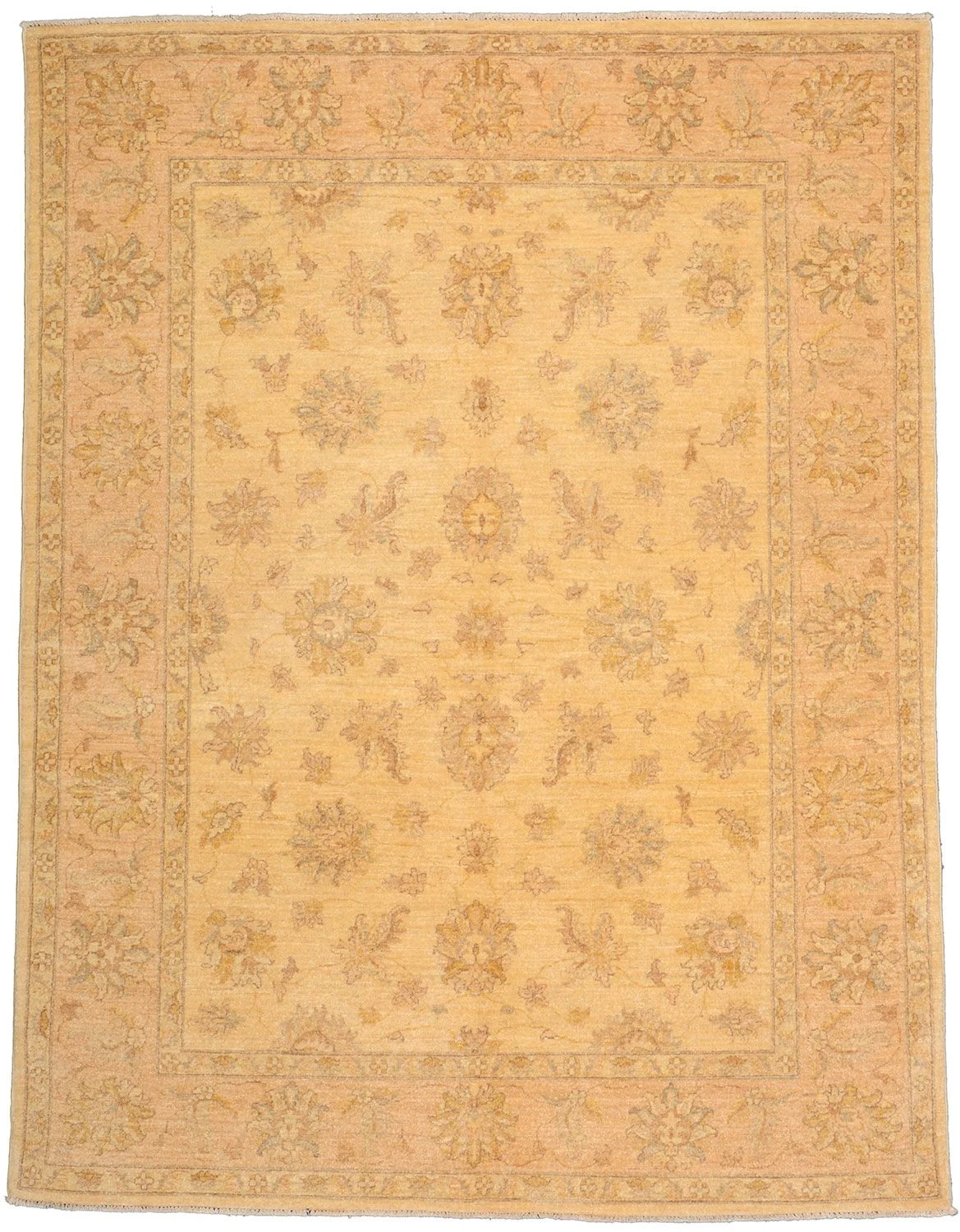 Hand-Knotted Ziegler Pakistani Rug, 149 × 197 cm, Wool