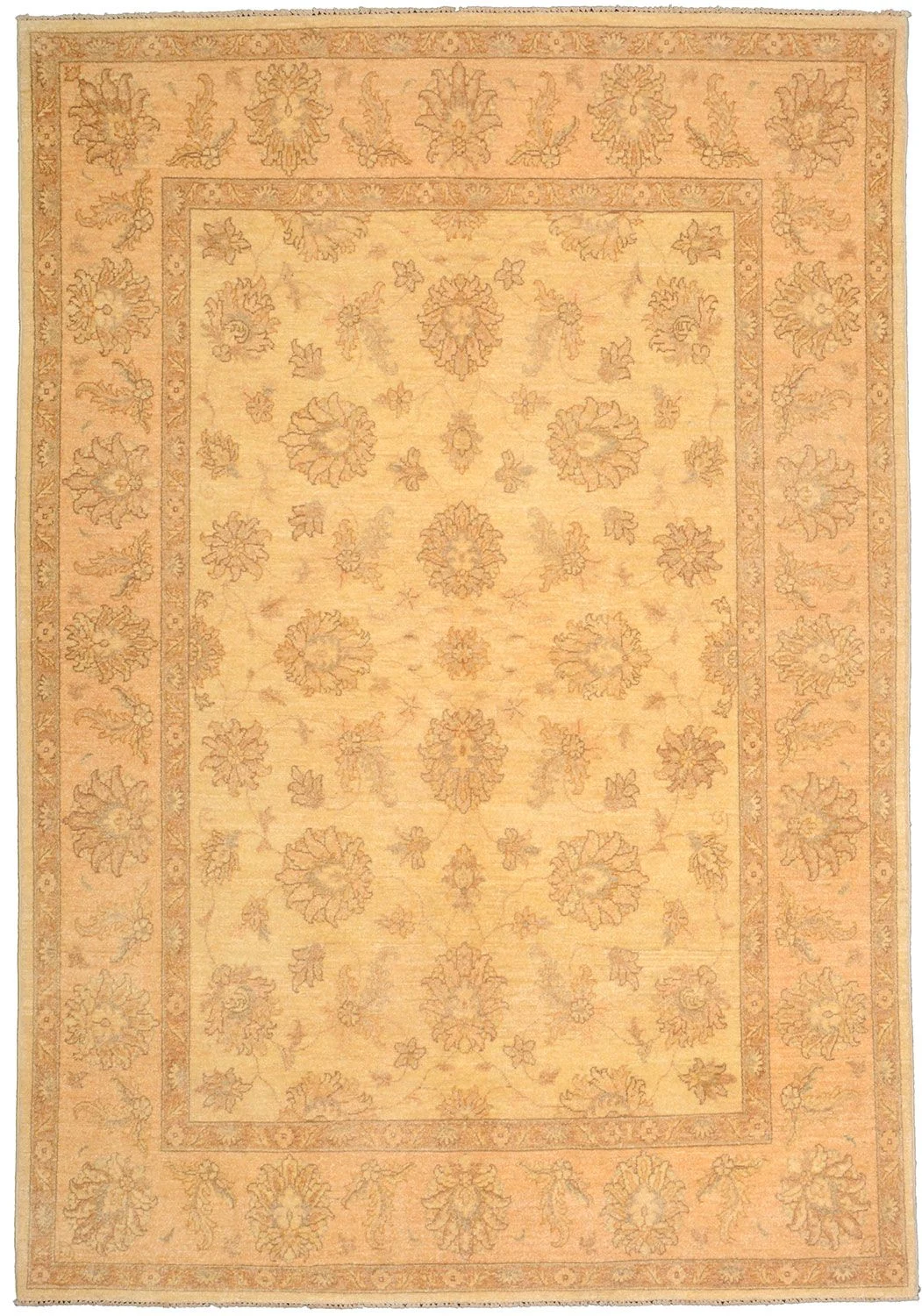 Hand-Knotted Ziegler Pakistani Rug, 148 × 214 cm, Wool