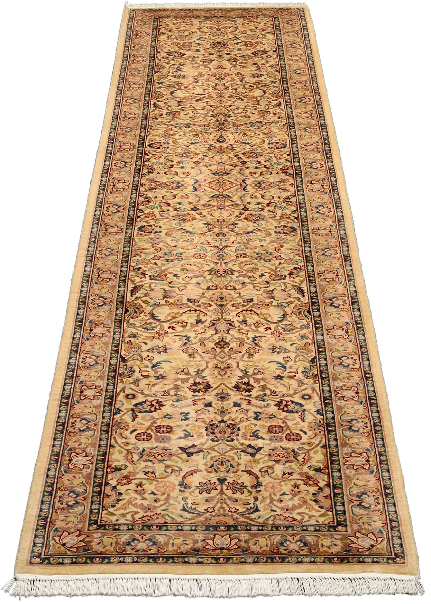 Alternative view of Hand-Knotted Tabriz Pakistani Rug, 80 × 380 cm, Wool