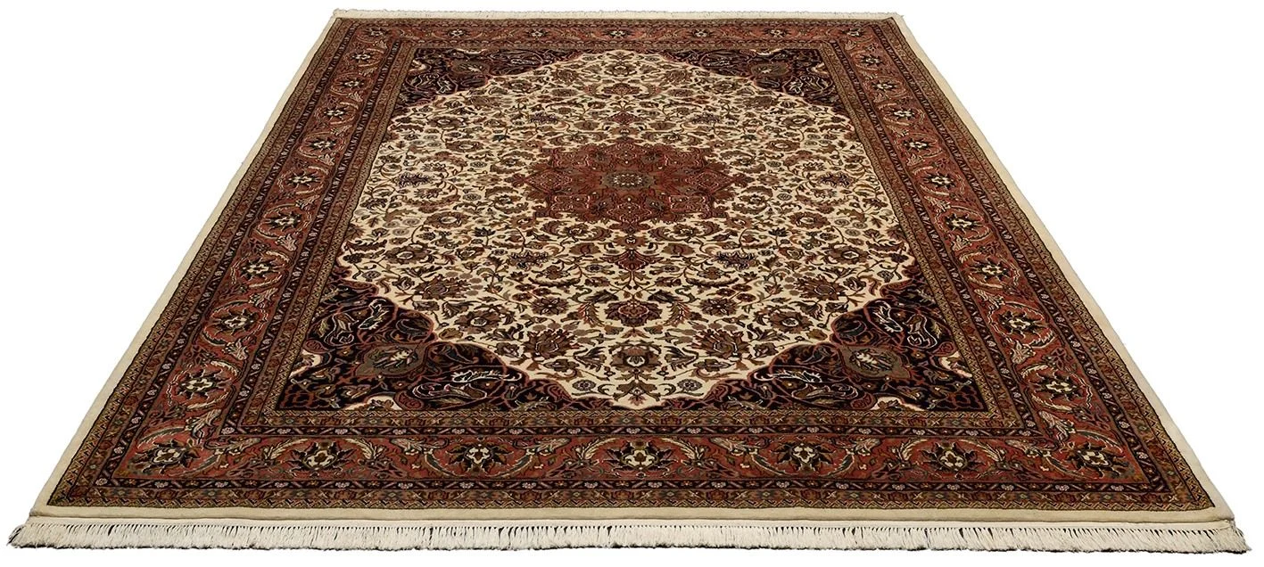 Alternative view of Sarouk Indian Rug 251 × 357 cm in Wool, hand-knotted