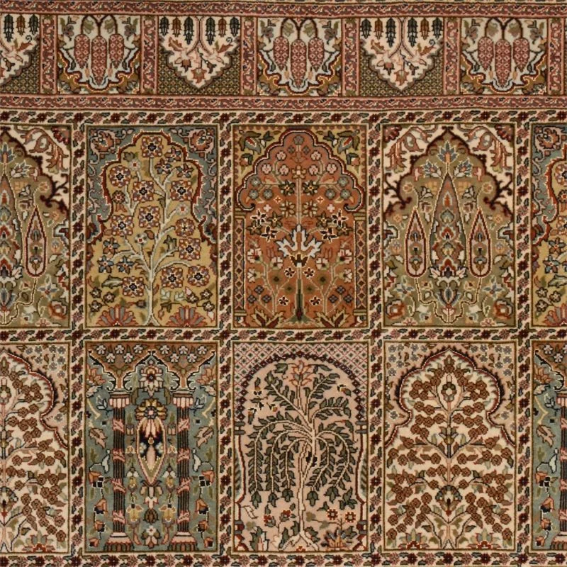 Wool Qom Indian Rug 176 × 235 cm, hand-knotted - Image 4