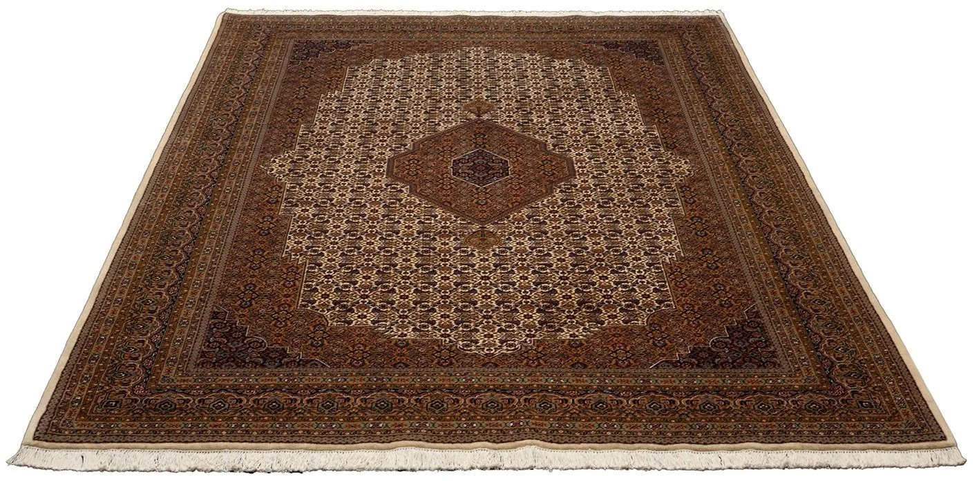 Alternative view of Wool Tabriz Indian Rug 201 × 291 cm, hand-knotted