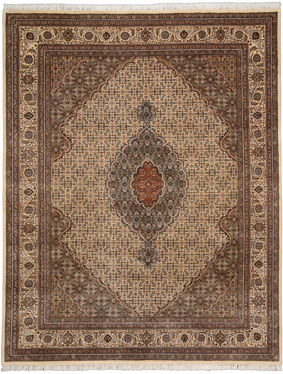 Bijar Indian Rug 249 × 310 cm in Wool, hand-knotted