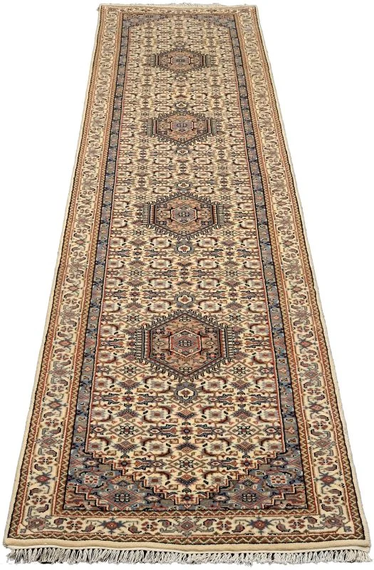 Alternative view of Wool Bijar Indian Rug 80 × 412 cm, hand-knotted