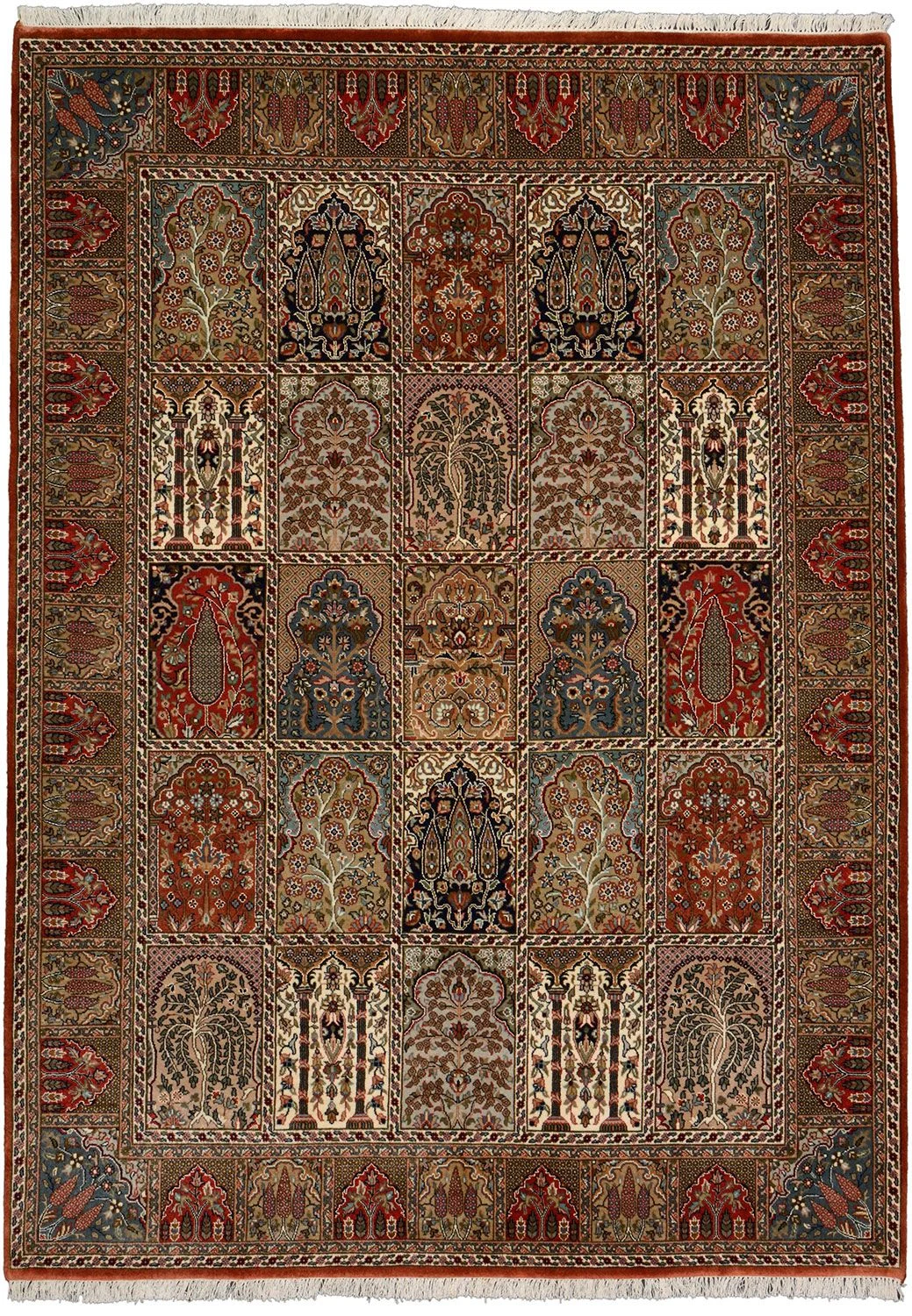 Wool Qom Indian Rug 171 × 238 cm, hand-knotted