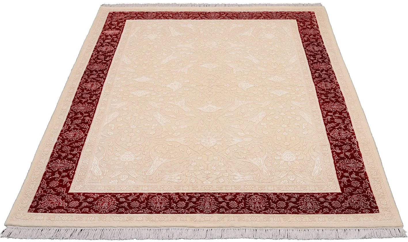 Alternative view of Tabriz Indian Rug 170 × 240 cm in Wool, hand-knotted