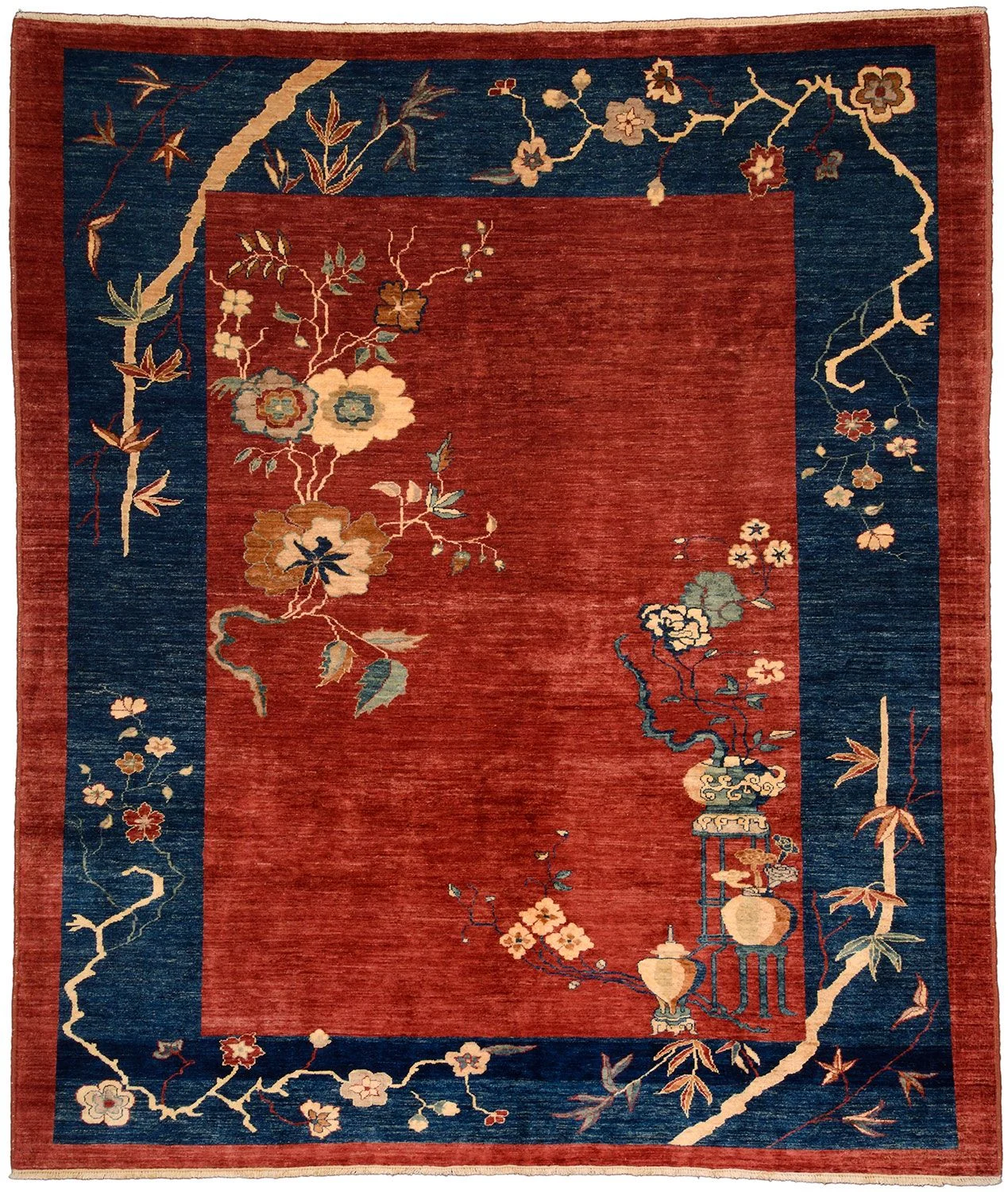 Ziegler Pakistani Rug 243 × 288 cm in Wool, hand-knotted