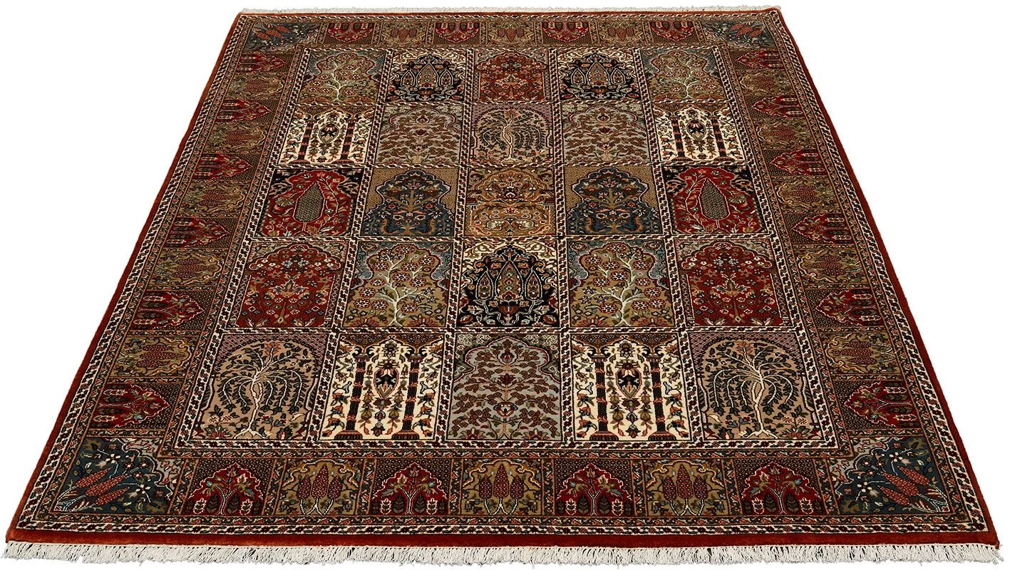Alternative view of Wool Qom Indian Rug 171 × 238 cm, hand-knotted