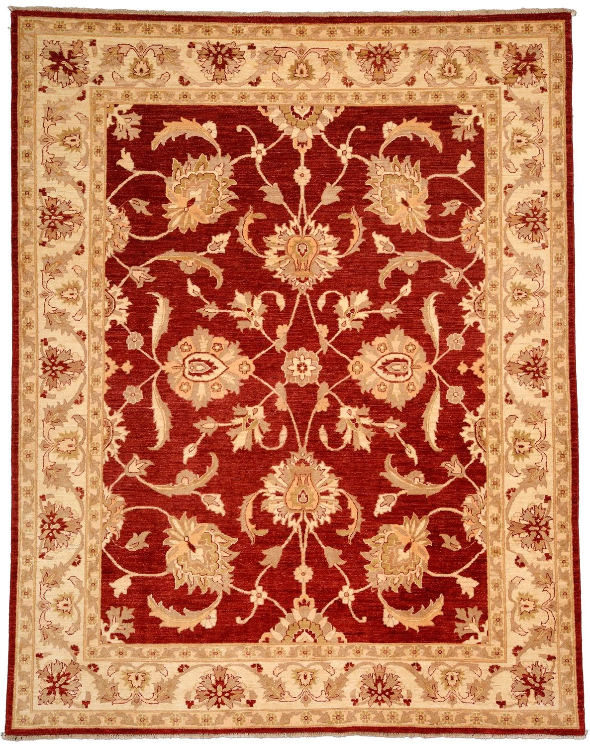 Hand-Knotted Ziegler Pakistani Rug, 244 × 305 cm, Wool