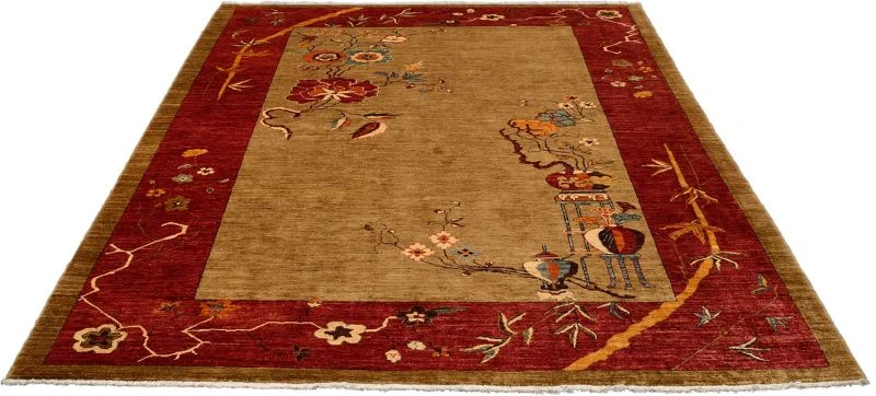 Alternative view of Ziegler Pakistani Rug 253 × 309 cm in Wool, hand-knotted