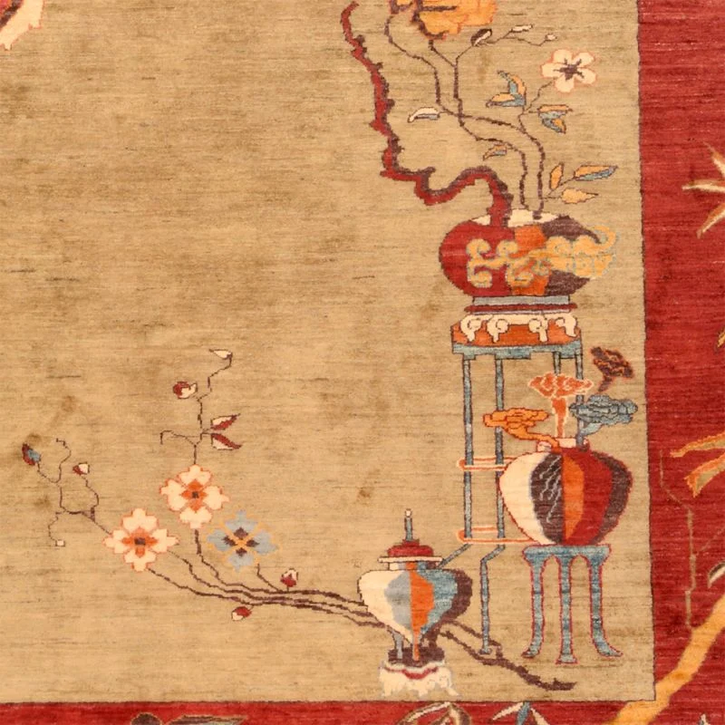 Ziegler Pakistani Rug 253 × 309 cm in Wool, hand-knotted - Image 4