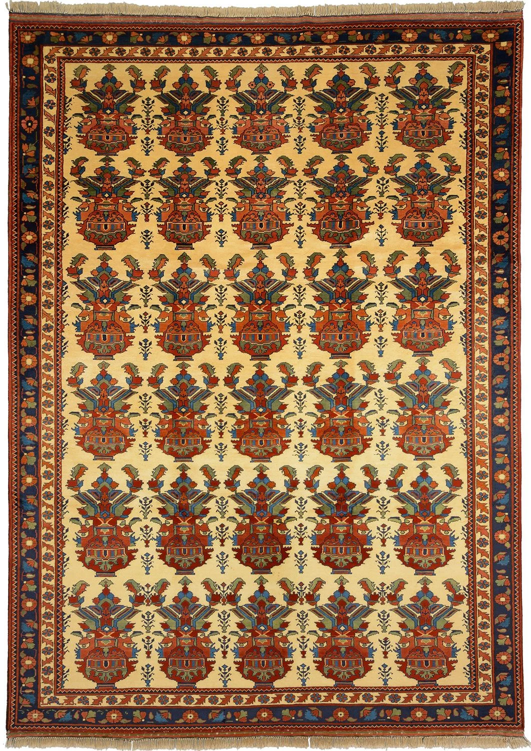 Wool Afghan Rug 250 × 346 cm, hand-knotted