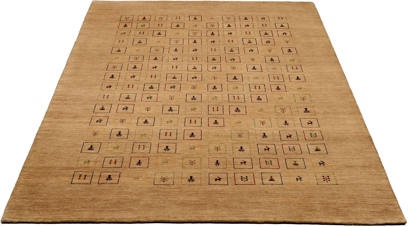 Alternative view of Loribaft Indian Rug 167 × 240 cm in Wool, hand-knotted
