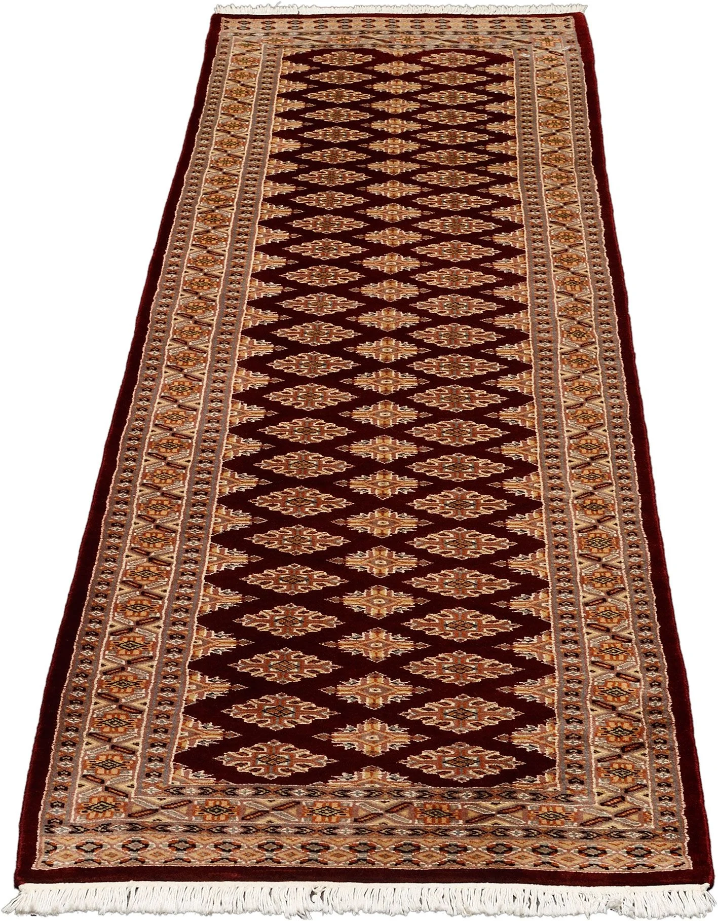 Alternative view of Pakistani Rug 79 × 301 cm in Wool & Silk, hand-knotted