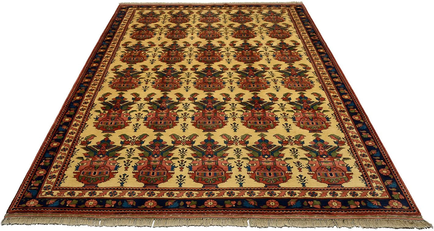 Alternative view of Wool Afghan Rug 250 × 346 cm, hand-knotted