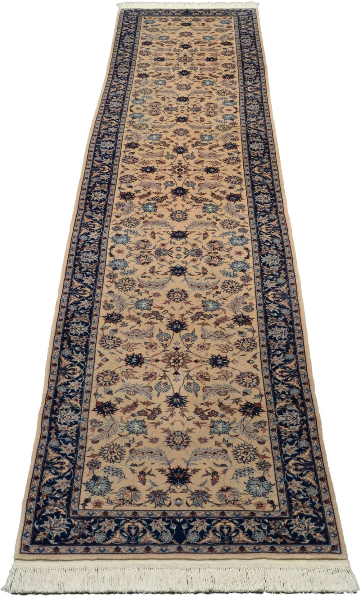Alternative view of Hand-Knotted Isfahan Chinese Rug, 77 × 370 cm, Wool