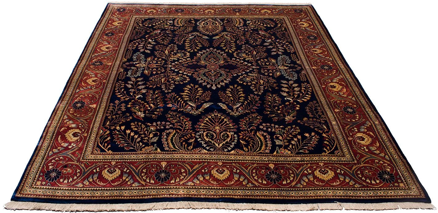 Alternative view of Sarouk Indian Rug 249 × 305 cm in Wool, hand-knotted