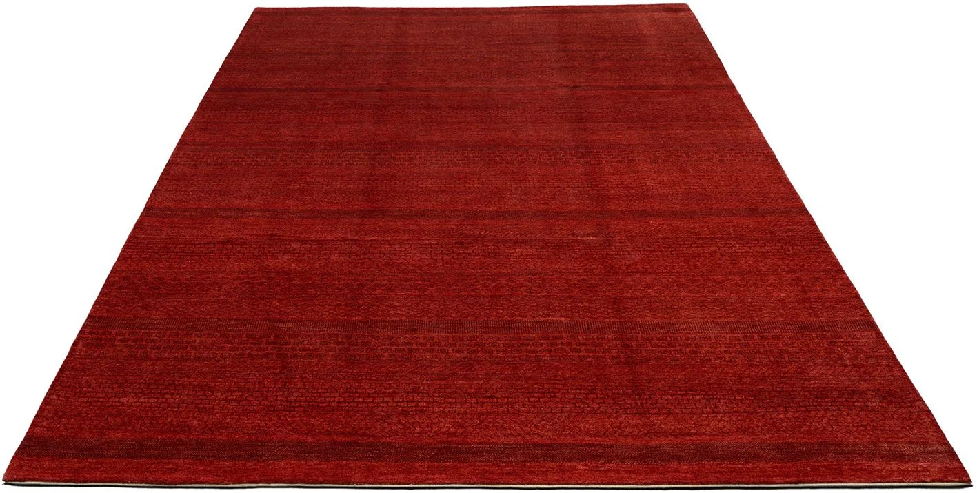 Alternative view of Hand-Knotted Loribaft Pakistani Rug, 247 × 352 cm, Wool