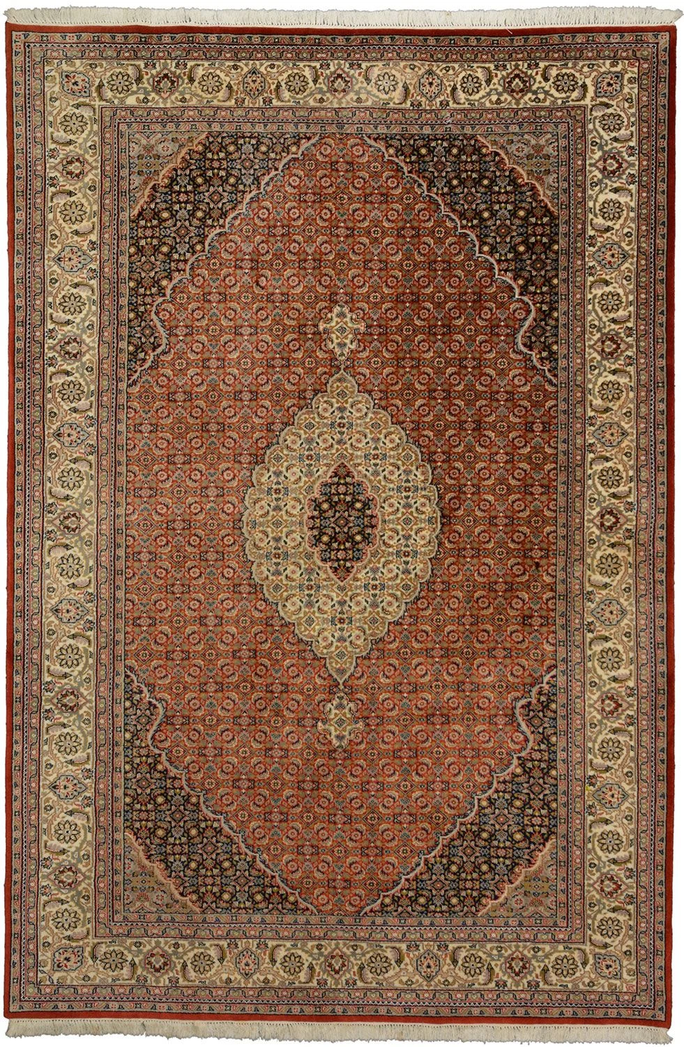 Tabriz Indian Rug 203 × 298 cm in Wool, hand-knotted