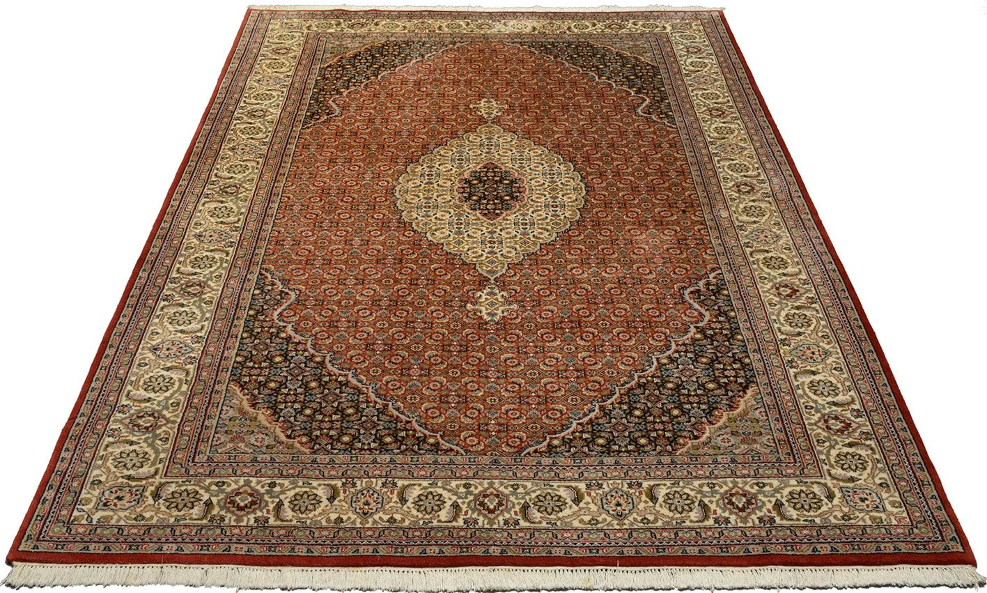 Alternative view of Tabriz Indian Rug 203 × 298 cm in Wool, hand-knotted