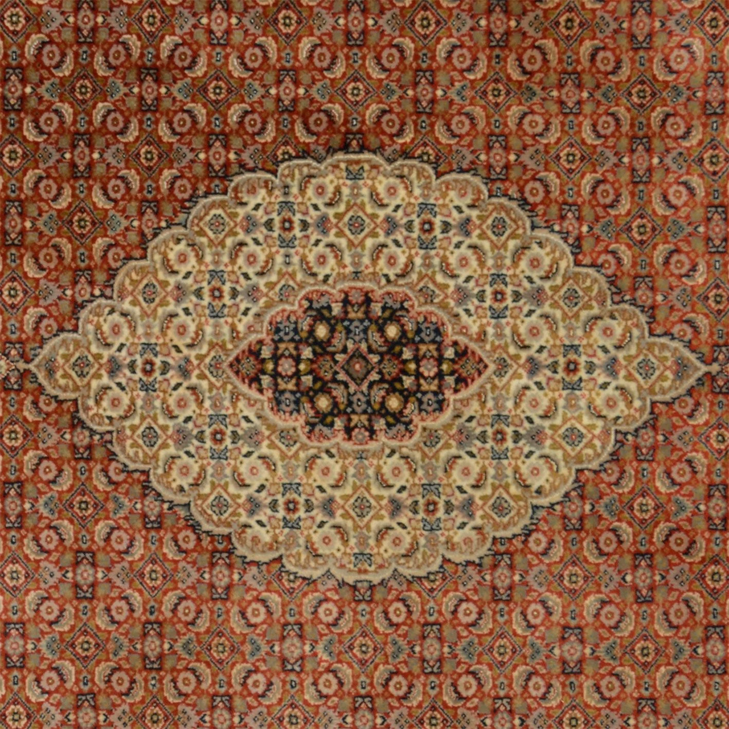 Tabriz Indian Rug 203 × 298 cm in Wool, hand-knotted - Image 4