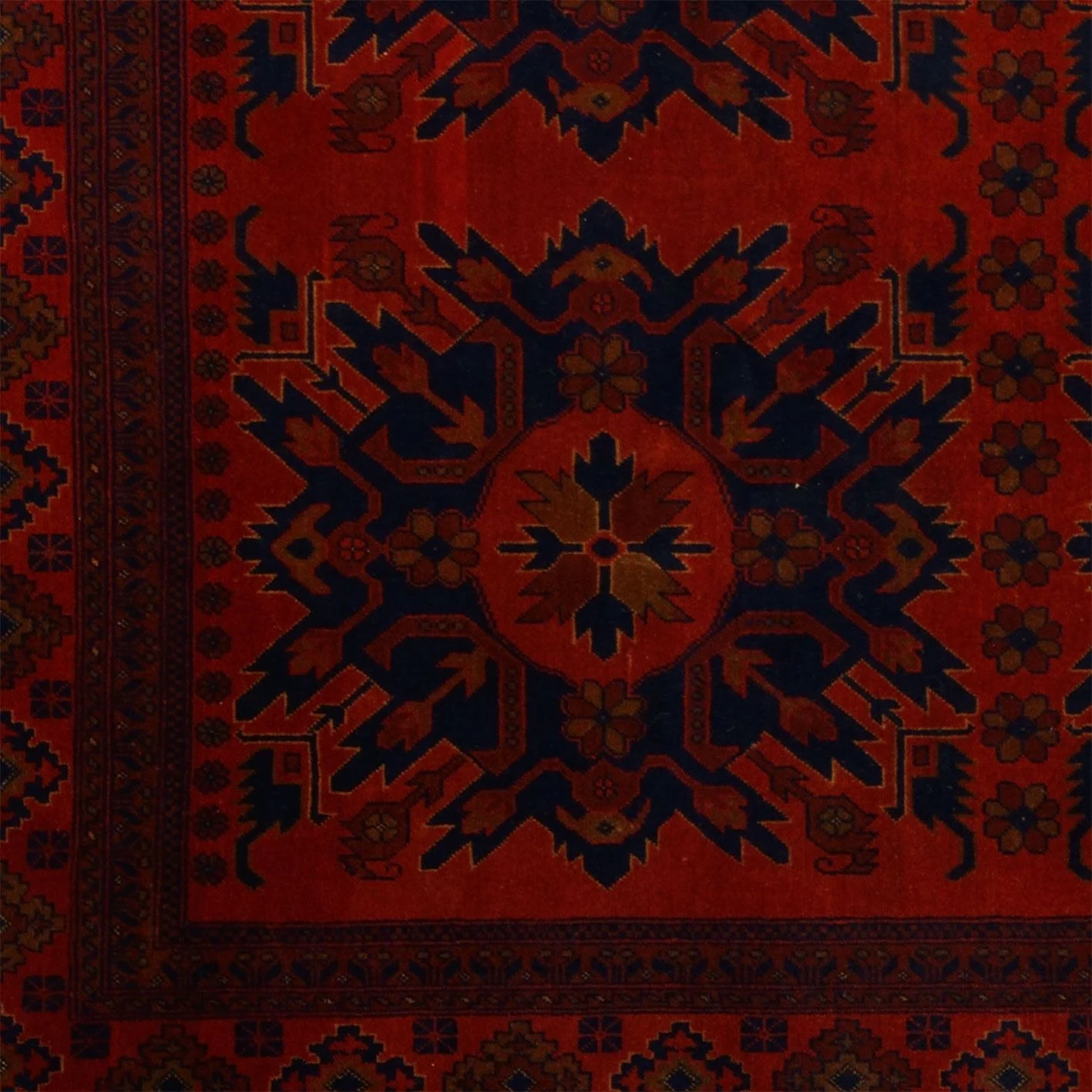 Afghan Rug 200 × 302 cm in Wool, hand-knotted - Image 4