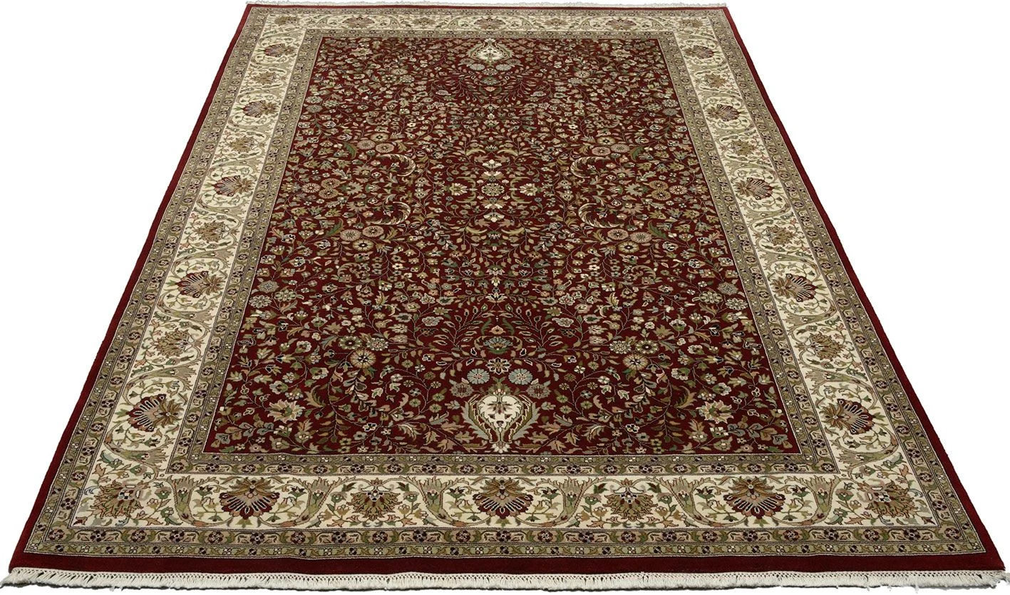 Alternative view of Hand-Knotted Isfahan Indian Rug, 198 × 297 cm, Wool