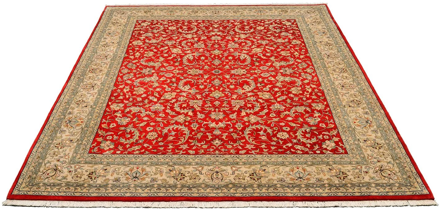 Alternative view of Wool Isfahan Indian Rug 250 × 296 cm, hand-knotted