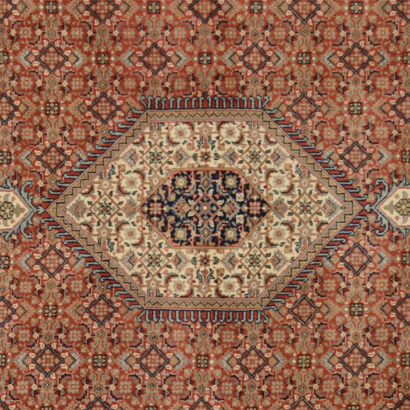 Hand-Knotted Bijar Indian Rug, 200 × 300 cm, Wool - Image 4