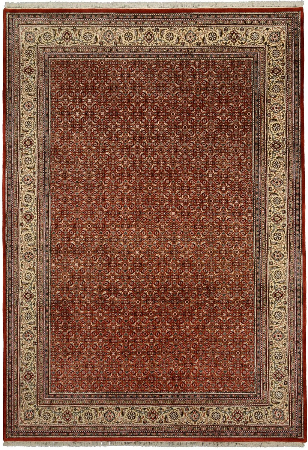 Tabriz Indian Rug 246 × 354 cm in Wool, hand-knotted