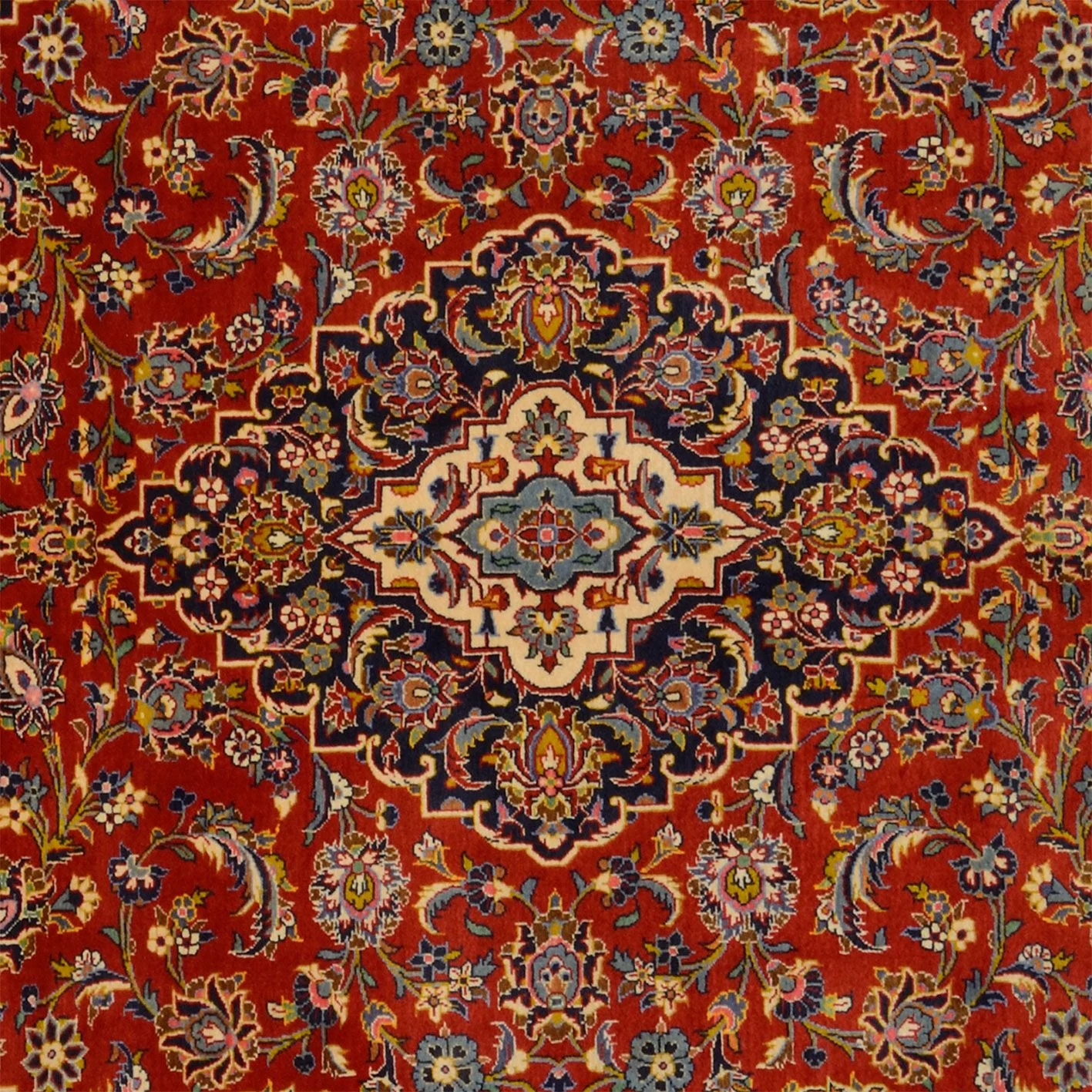 Hand-Knotted Kashan Persian Rug, 250 × 350 cm, Wool - Image 4