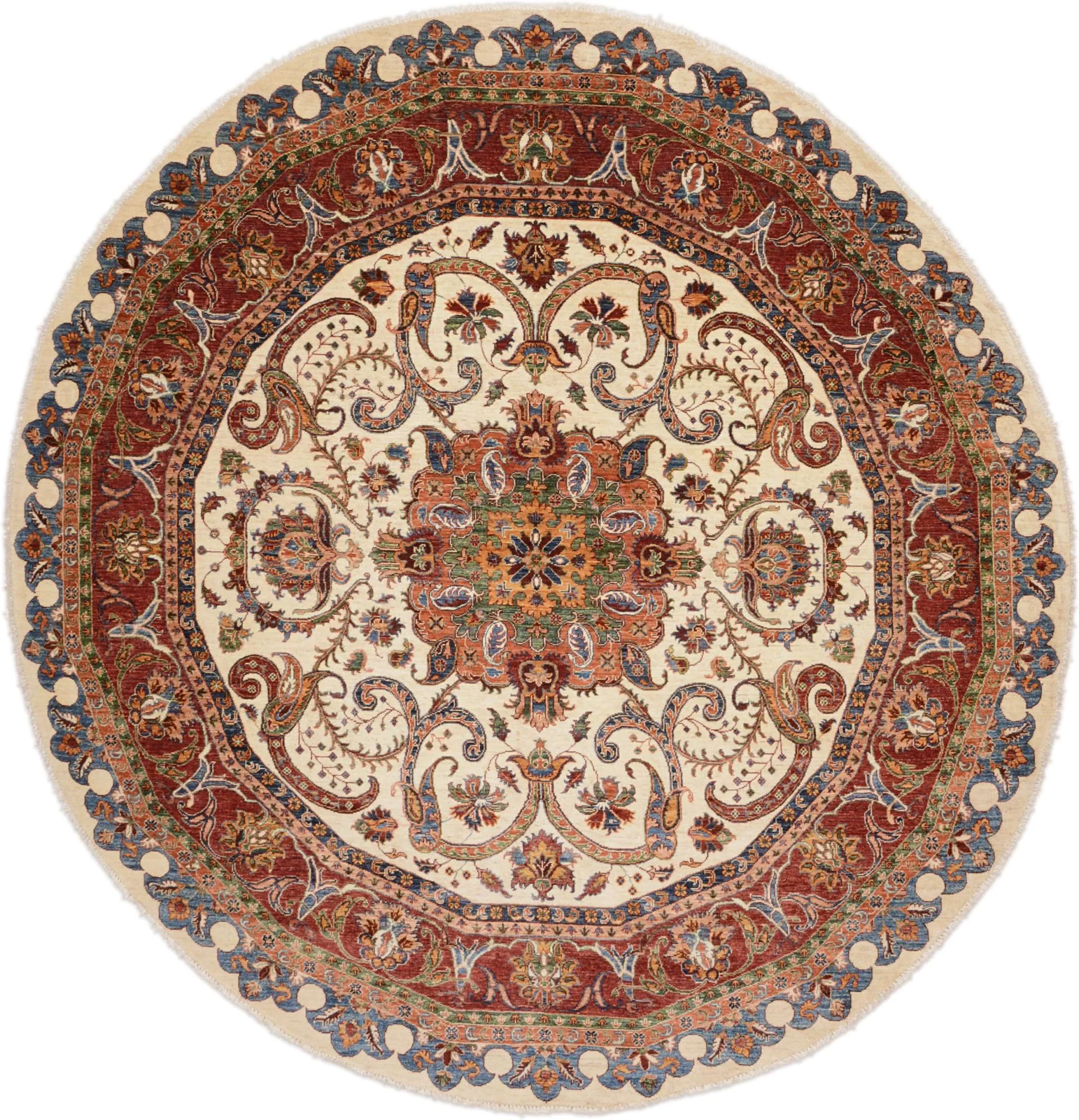 Ziegler Pakistani Rug 264 × 276 cm in Wool, hand-knotted