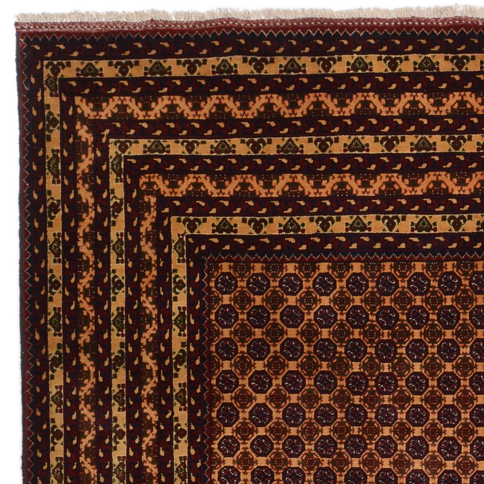 Hand-Knotted Pakistani Rug, 197 × 291 cm, Wool - Image 6
