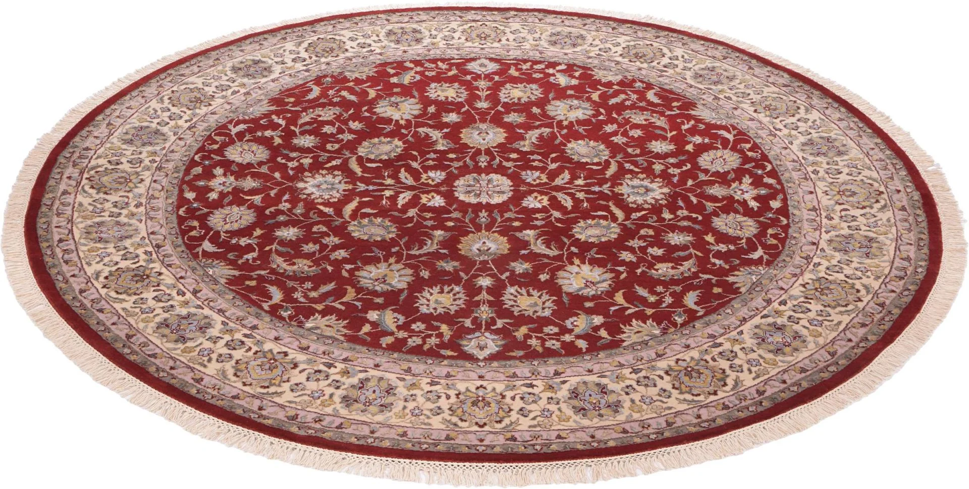 Alternative view of Wool Tabriz Indian Rug 200 × 200 cm, hand-knotted