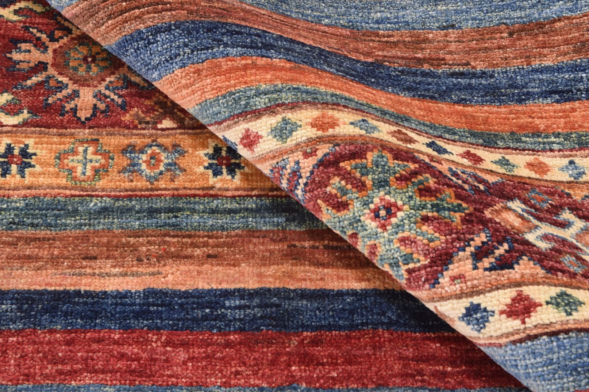 Hand-Knotted Samarkand Afghan Rug, 175 × 247 cm - Image 3