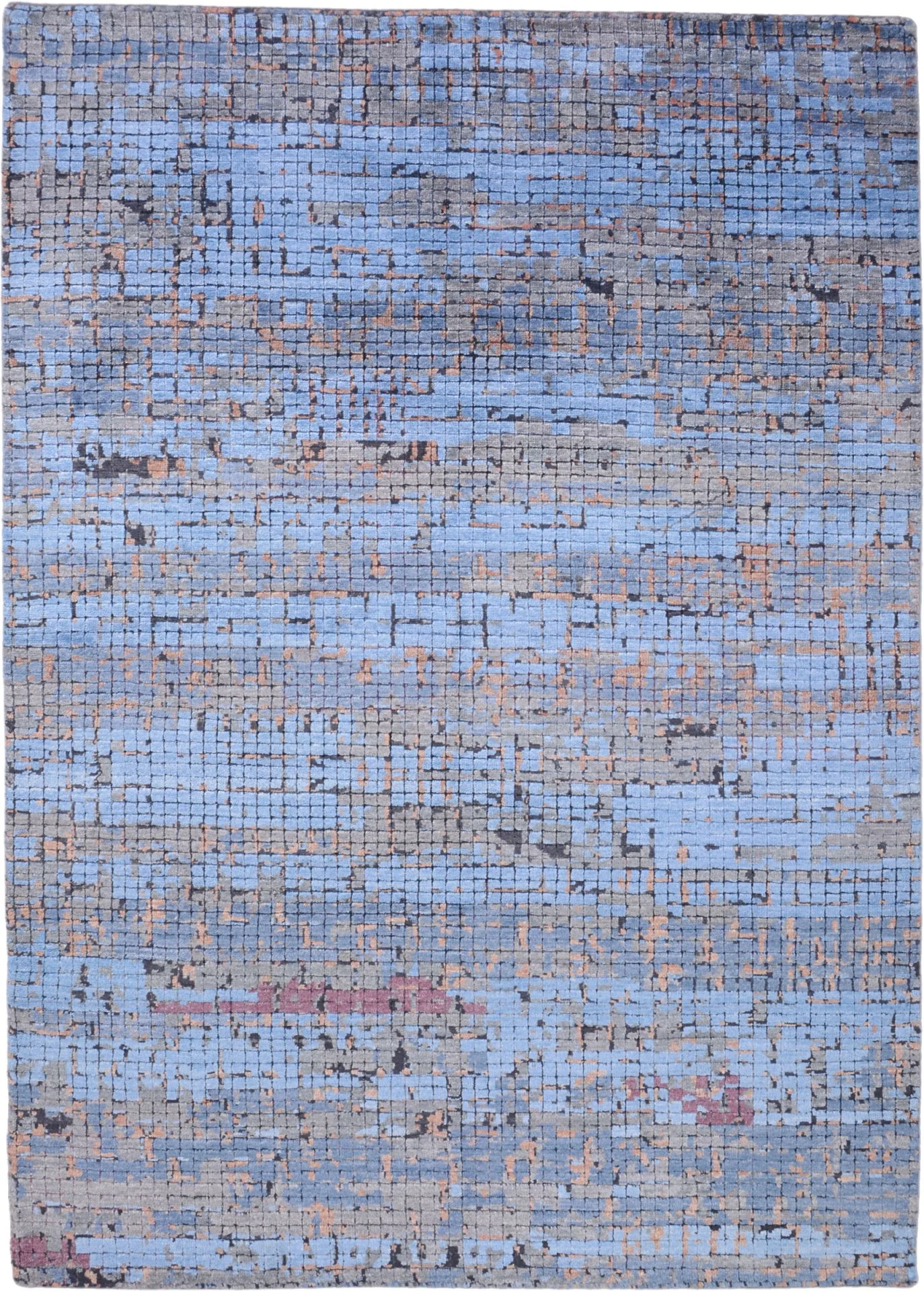 Indian Rug 150 × 210 cm in Wool, hand-knotted