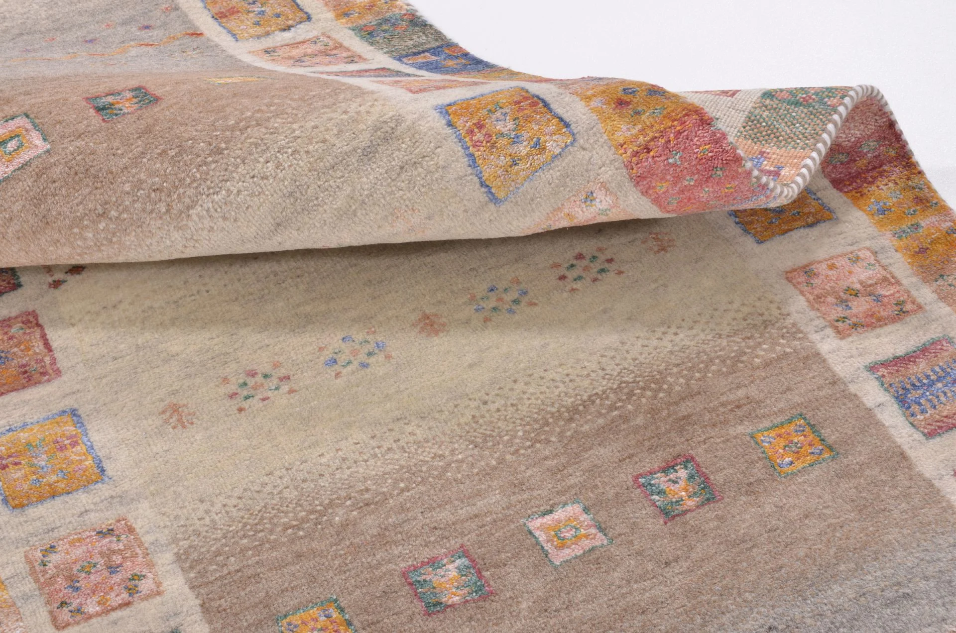 Hand-Knotted Loribaft Indian Rug, 82 × 309 cm, Wool - Image 3