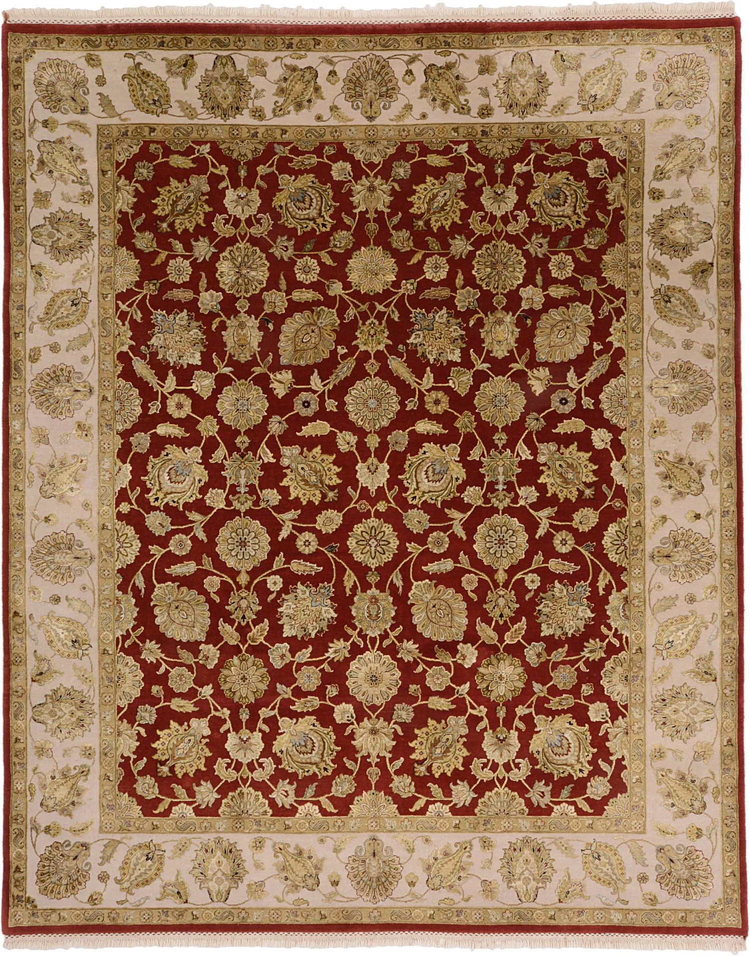 Hand-Knotted Tabriz Indian Rug, 250 × 300 cm, Wool