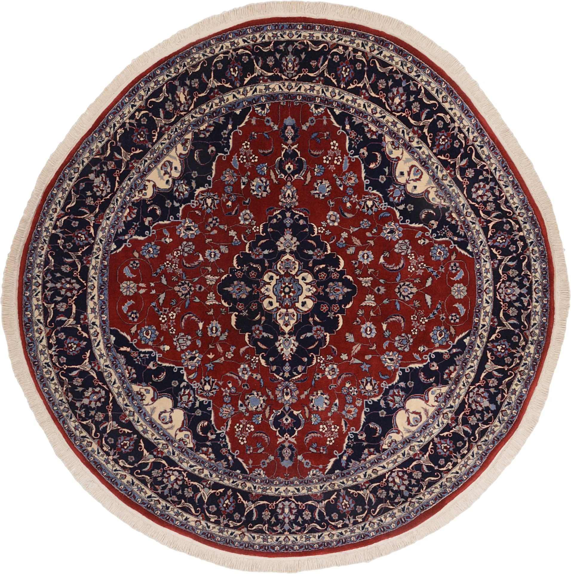 Isfahan Chinese Rug 200 × 200 cm in Wool, hand-knotted